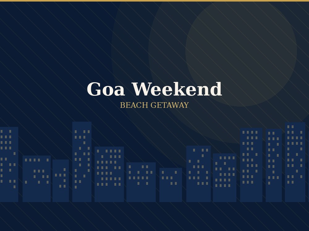 Goa Weekend Beach Getaway