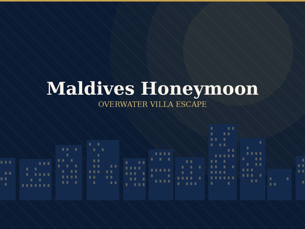 Maldives Overwater Villa Honeymoon